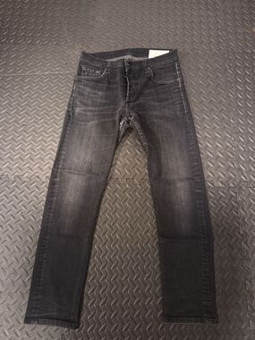 rag & bone Men's Slim Straight Washed Black Jeans